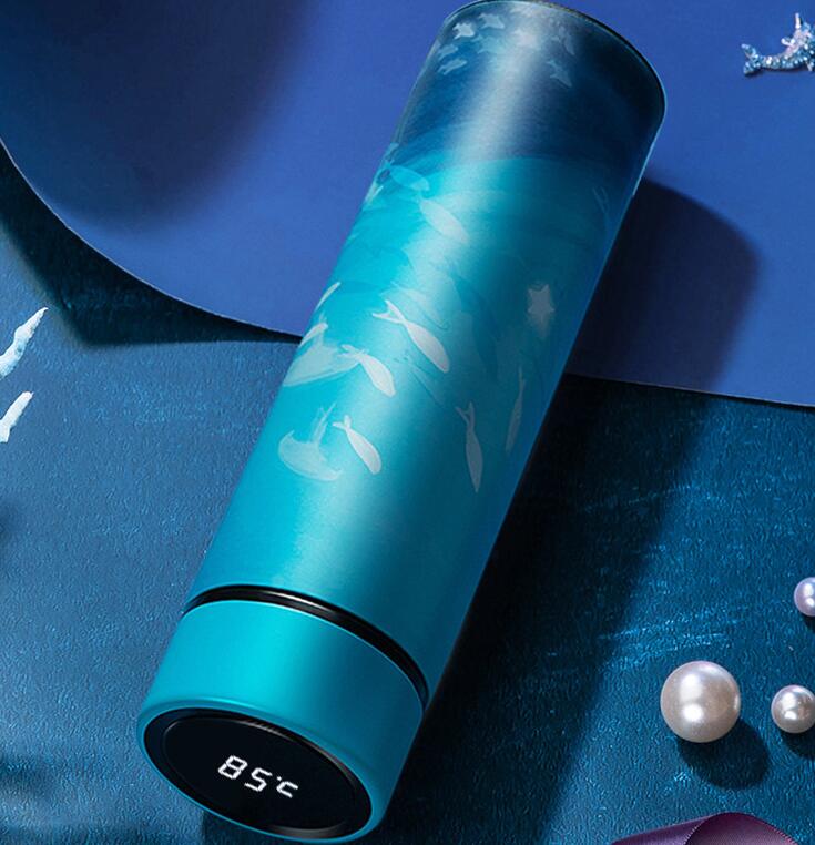 Smart Insulated Cup with Temperature Display, Stainless Steel