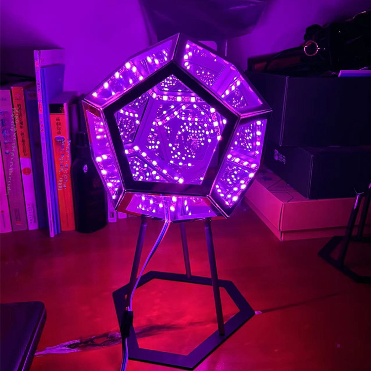 Infinity Dodecahedron Colorful Night Light Art Lamp