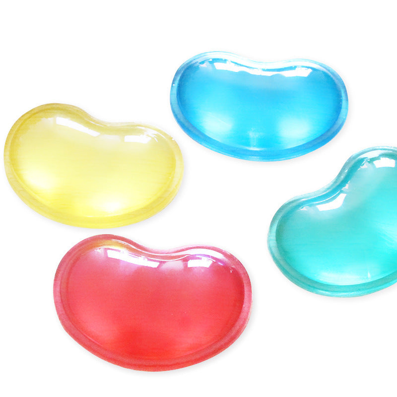 Heart-Shaped Crystal Silicone Wrist Mouse Pad for Office