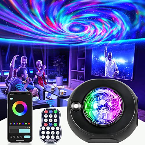 App-Controlled Star Projector with Rotating Lights