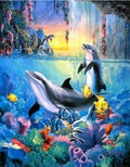 Dolphin Diamond Painting Cross Stitch DIY Kit