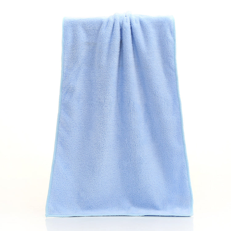 AquaHaven Decor coral fleece microfiber towel measuring 35x75cm, soft and plush for beauty gifts or personal use.