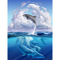 3D DIY Dolphin Diamond Painting Crystal Kit