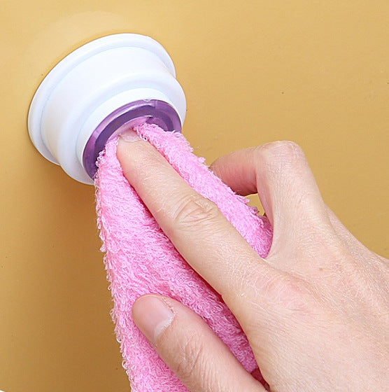 No-Drill Creative Kitchen Towel Clip Holder and Hook