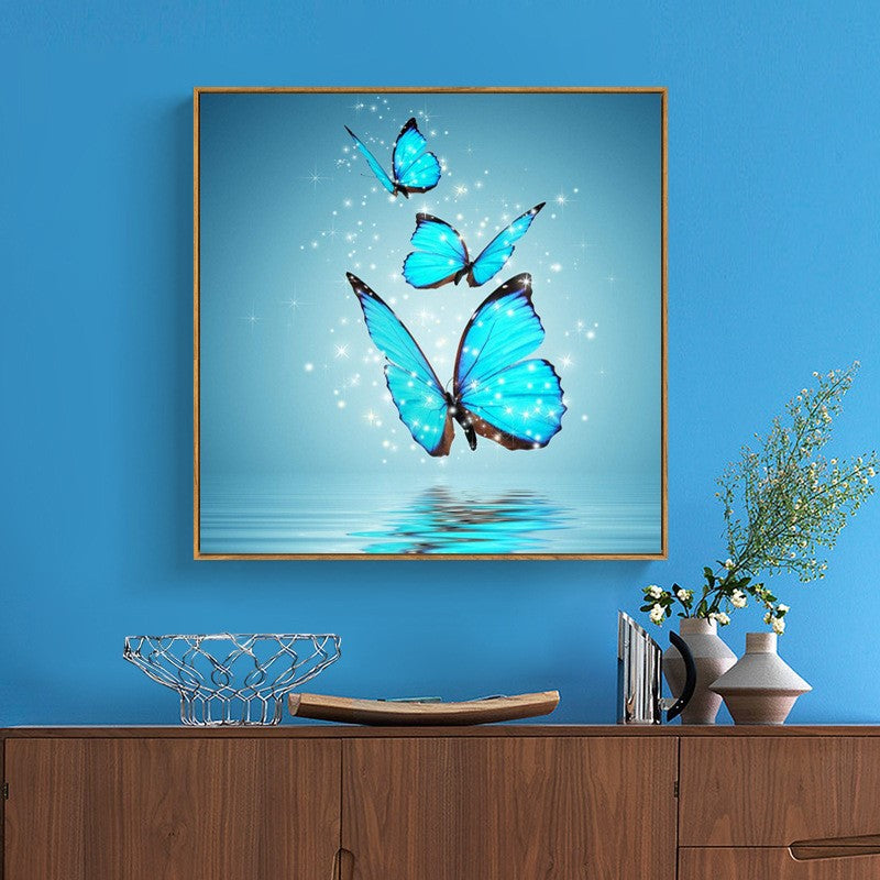 Blue Butterfly 5D DIY Diamond Painting for Decor