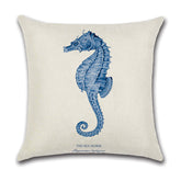 Linen Forest Fairy Tale throw pillow cover by AquaHaven Decor featuring woodland scene for cozy home decor.
