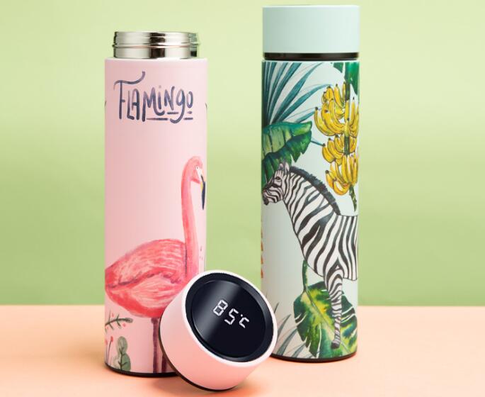 Smart Insulated Cup with Temperature Display, Stainless Steel