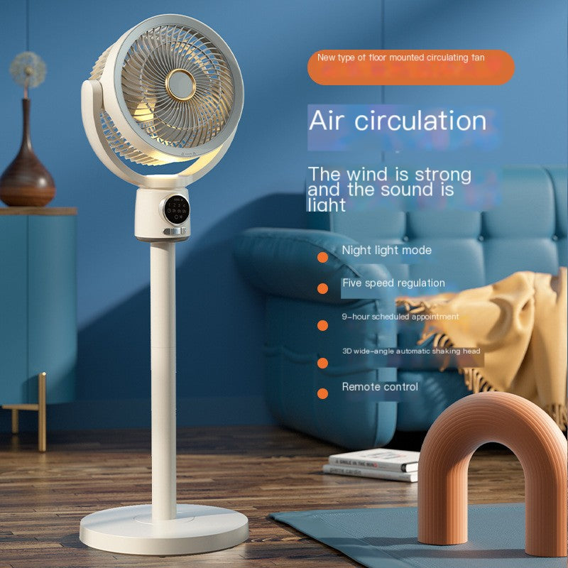 USB Rechargeable Air Circulation Floor Fan