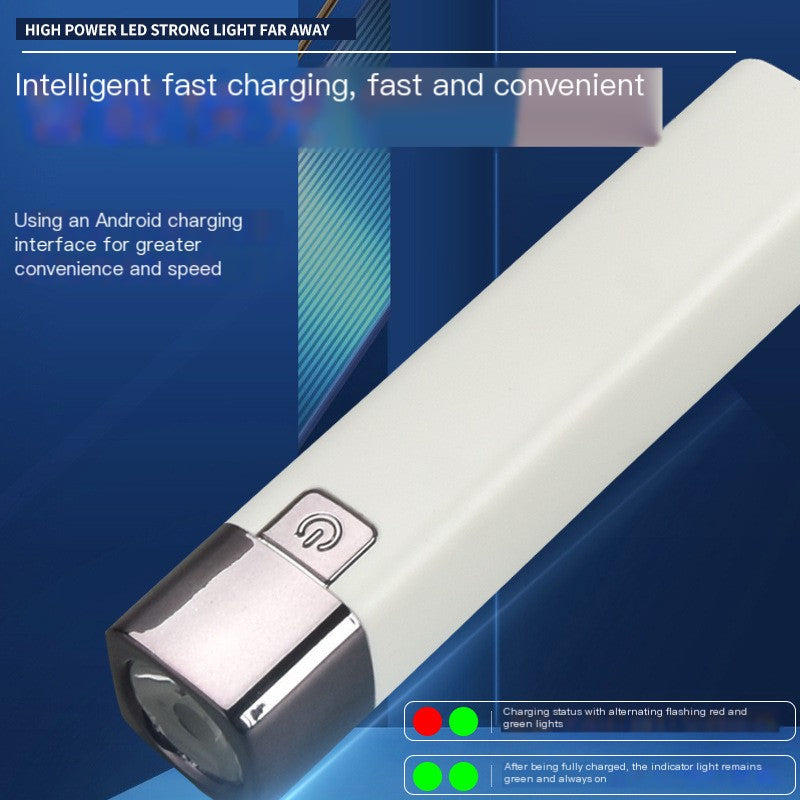 Rechargeable Mini Flashlight with Power Bank Function