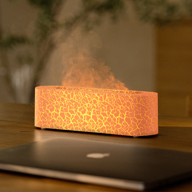 USB Aroma Diffuser with Colorful Flame Effect