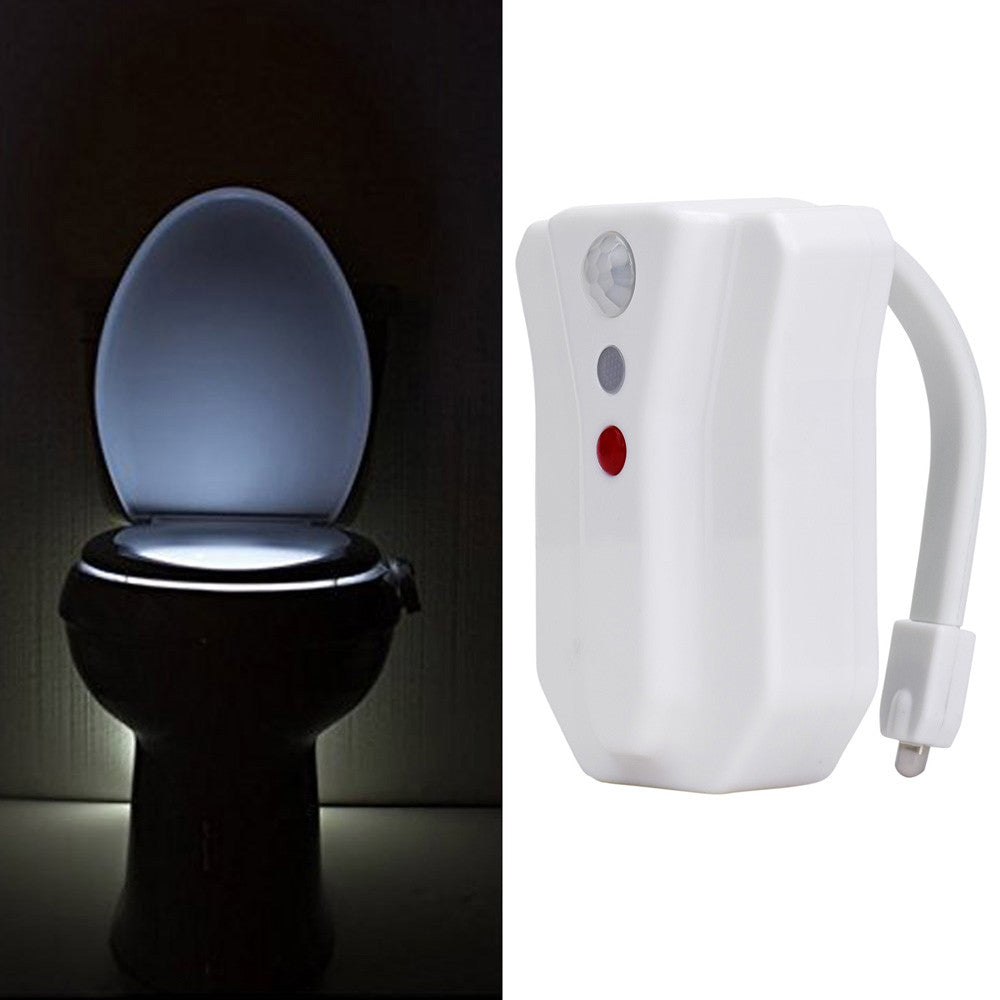 LED Toilet Seat Light with Dual Sensors and Waterproof