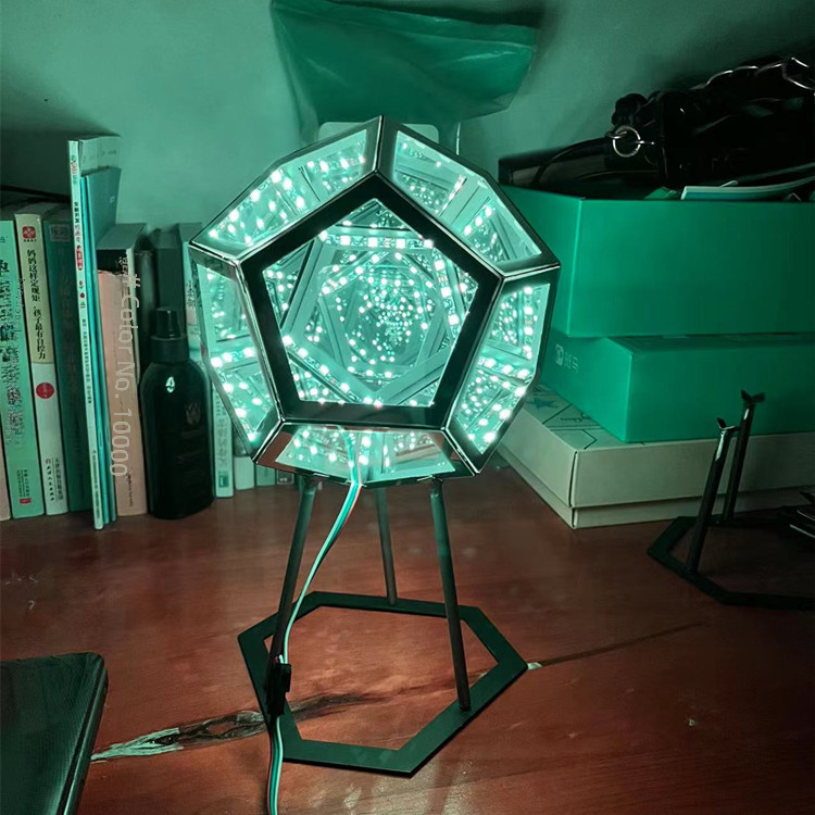 Infinity Dodecahedron Colorful Night Light Art Lamp