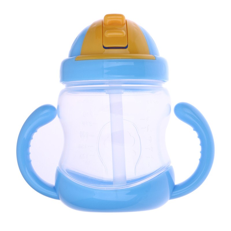280ml Children's Training Straw Cup - Horn Shape
