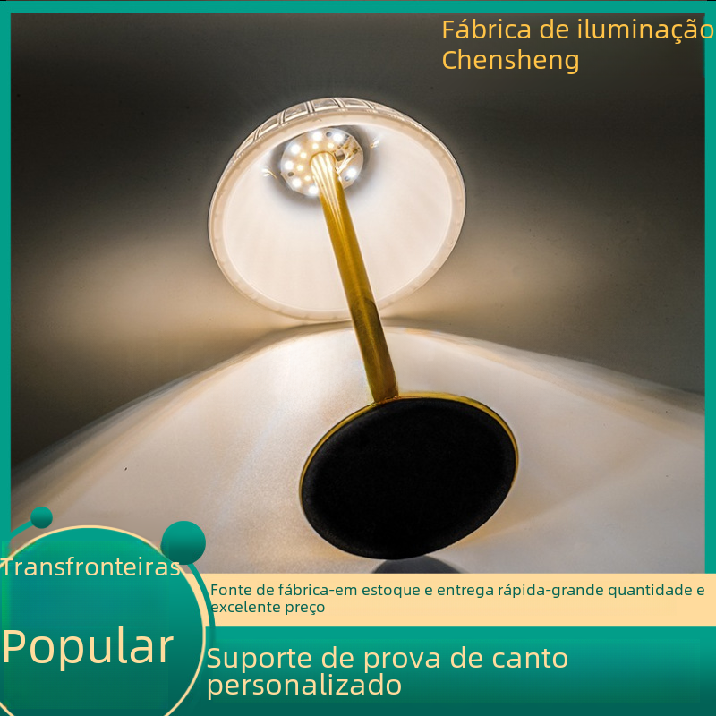 2023 Metallic LED Crystal Touch Table Lamp for Home