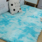 Soft fluffy shaggy rug from AquaHaven Decor, ideal for bedroom and living room, with plush texture and cozy appearance.