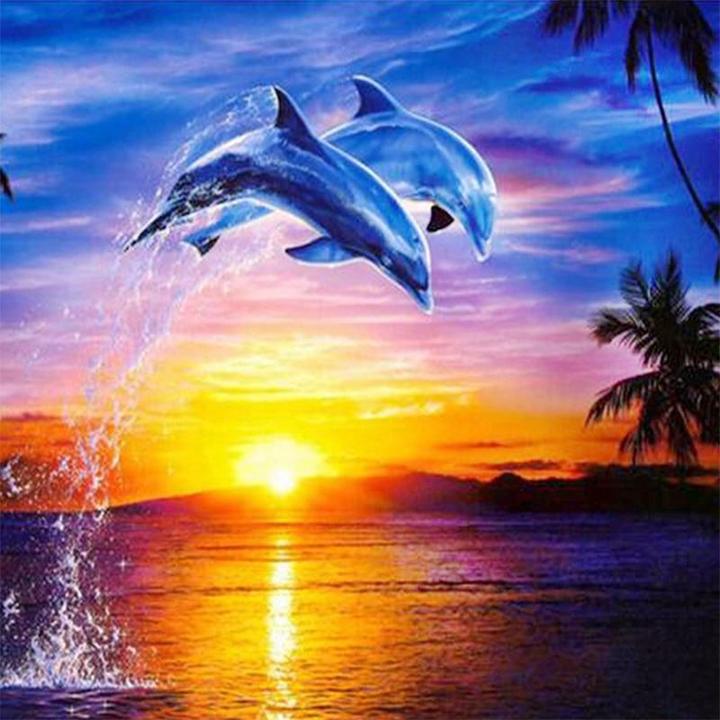 Dolphin Diamond Painting Kit