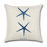 Linen Forest Fairy Tale throw pillow cover by AquaHaven Decor with forest scene print for home decor.