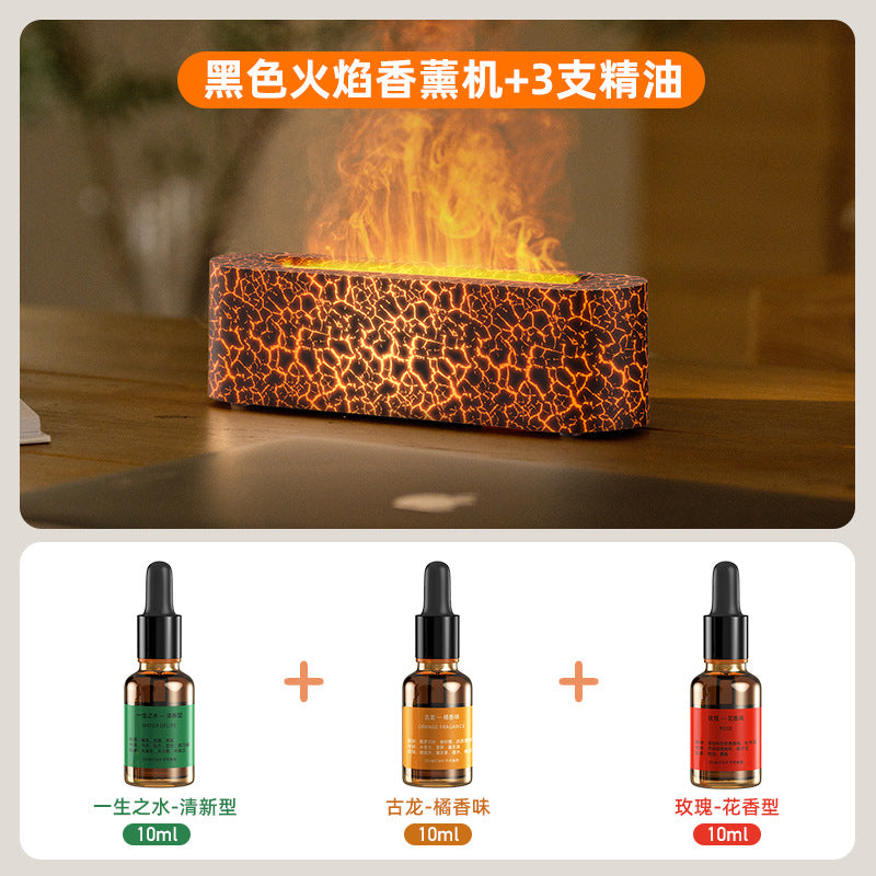 USB Aroma Diffuser with Colorful Flame Effect