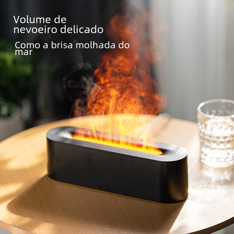 USB Aroma Diffuser with Colorful Flame Effect