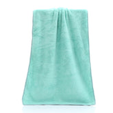 AquaHaven Decor coral fleece microfiber towels for beauty gifts, 35x75cm, soft and plush, shown folded on a white background.