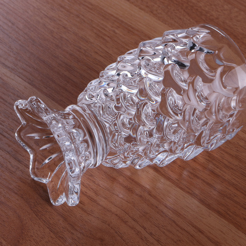 Mermaid Cup with Embossed Glass - Clear Juice Cup