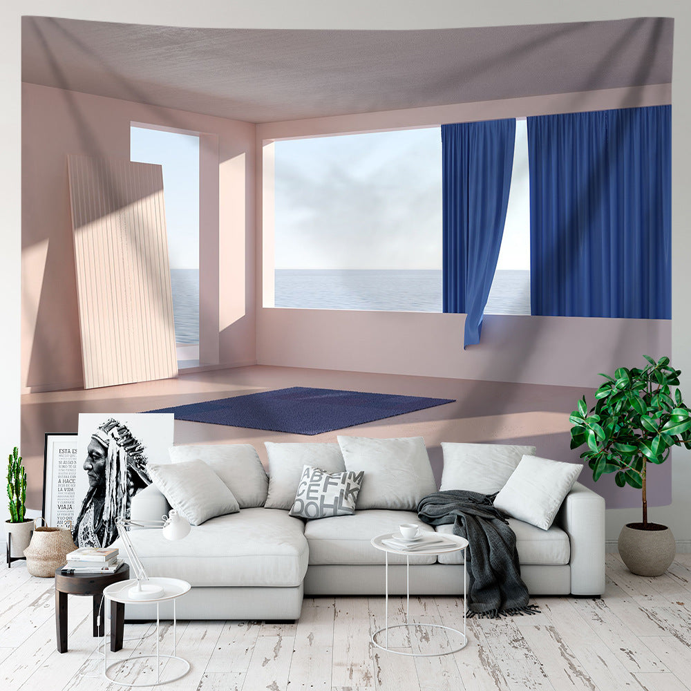 Fresh Scenic Printed Fabric for Room Makeover Background