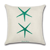 Linen Forest Fairy Tale throw pillow cover by AquaHaven Decor featuring a whimsical forest design for home decor.