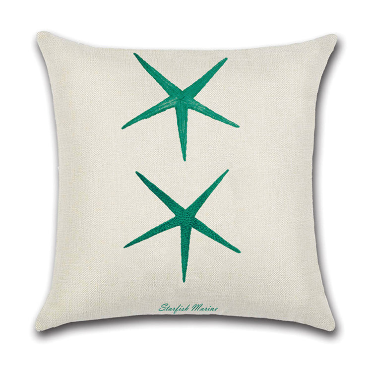 Linen Forest Fairy Tale throw pillow cover by AquaHaven Decor featuring a whimsical forest design for home decor.