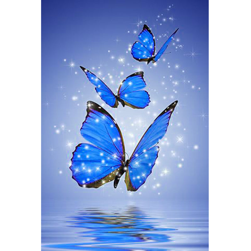 Blue Butterfly 5D DIY Diamond Painting for Decor