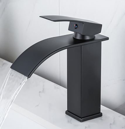 Waterfall Face Basin Faucet for Cold and Hot Water