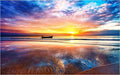 Sunset Boat Diamond Painting Decorative Artwork