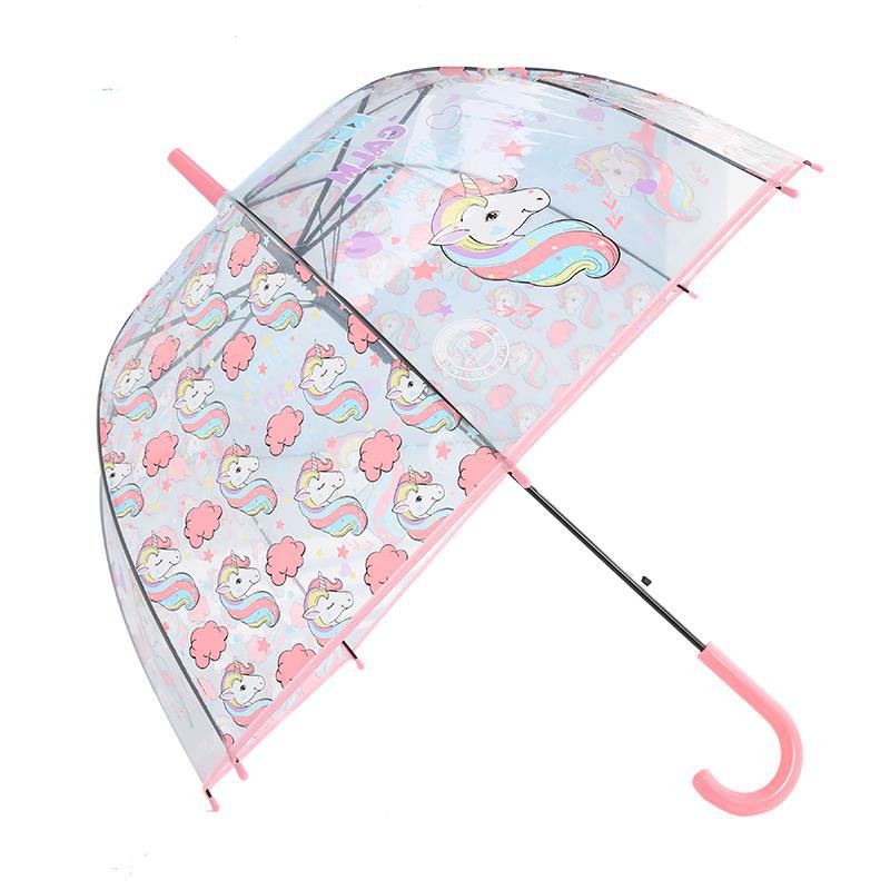 Unicorn Transparent Umbrella for Kids and Adults