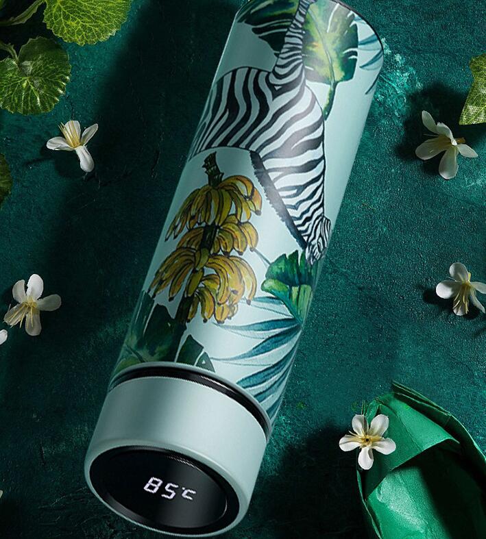 Smart Insulated Cup with Temperature Display, Stainless Steel