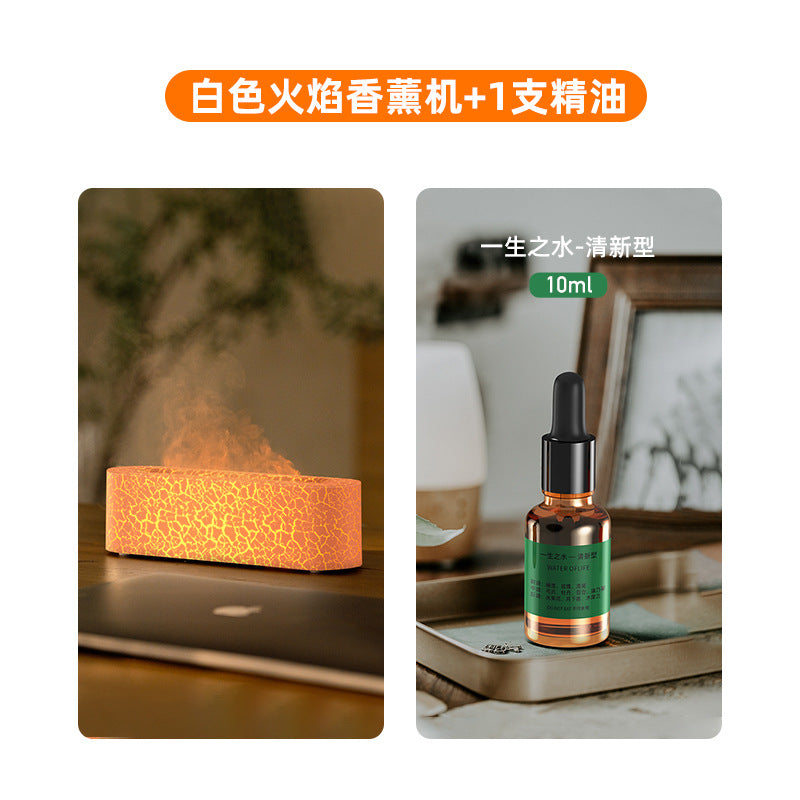 USB Aroma Diffuser with Colorful Flame Effect