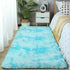Soft fluffy shaggy rug from AquaHaven Decor, ideal for bedroom or living room, featuring plush texture and cozy comfort.