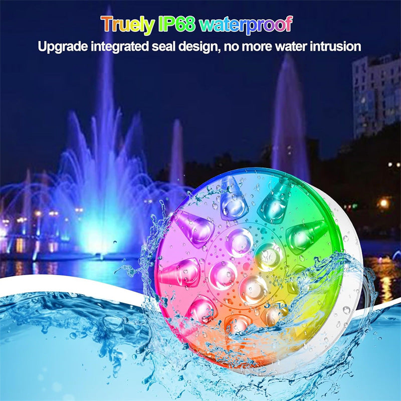 New USB Rechargeable LED Pool Light with Remote