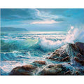 Diamond Painting of Ocean Waves