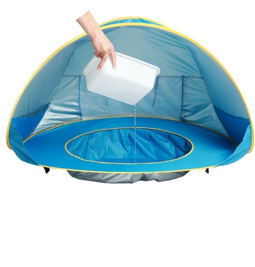 Automatic Pop-Up Kids Water Pool with Removable Tent