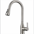 Brushed Nickel High Arc Kitchen Faucet