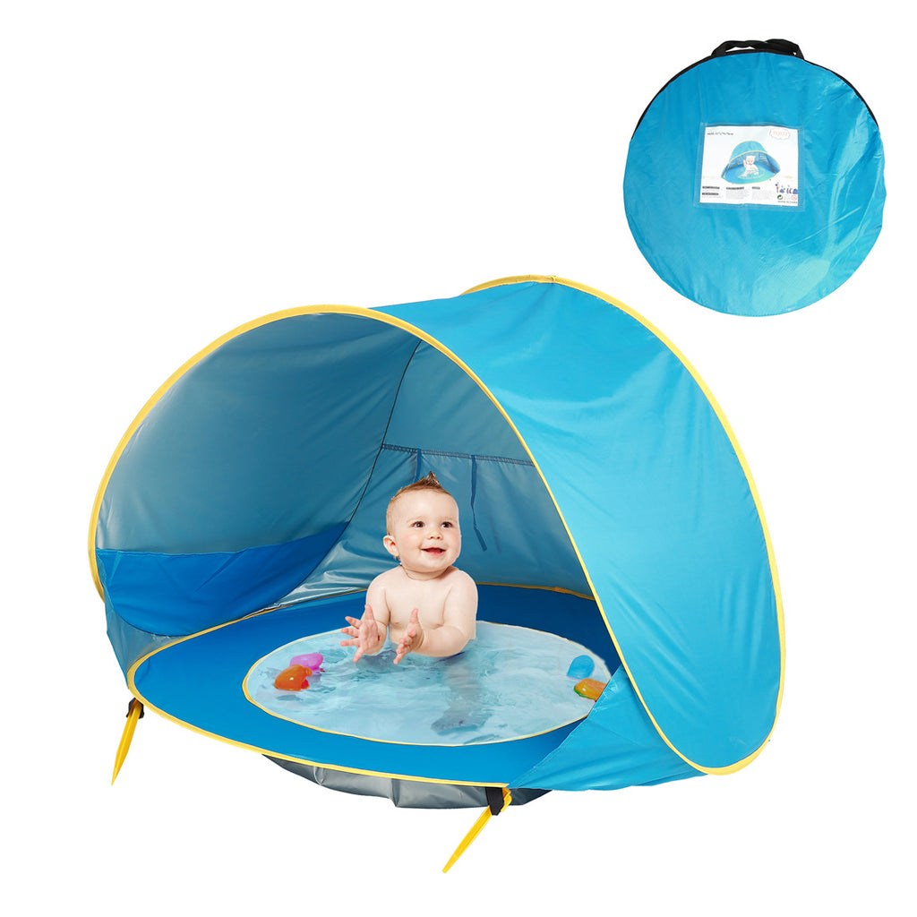 Automatic Pop-Up Kids Water Pool with Removable Tent