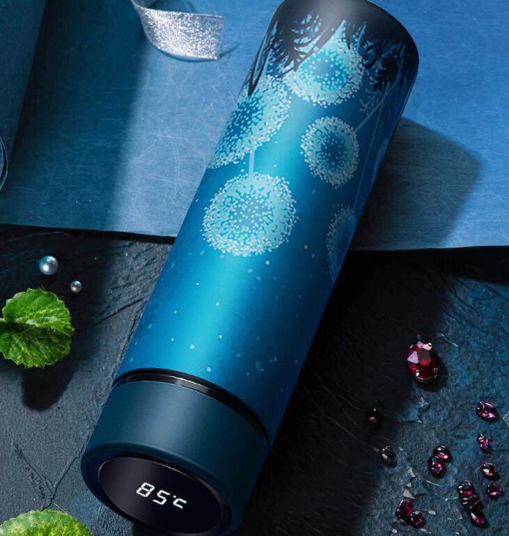 Smart Insulated Cup with Temperature Display, Stainless Steel