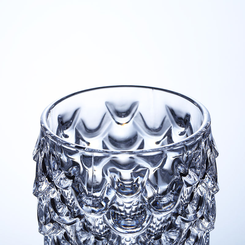 Mermaid Cup with Embossed Glass - Clear Juice Cup
