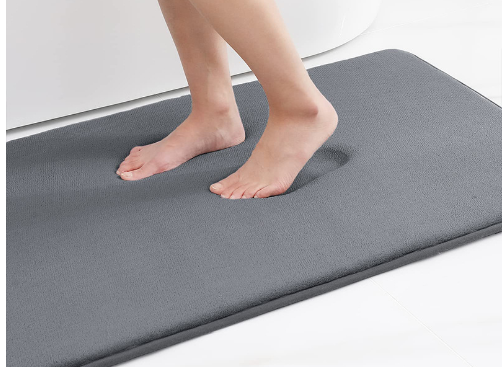 Memory Foam Bath Mat — Soft, Anti-Slip & Absorbent Coastal Bathroom Decor