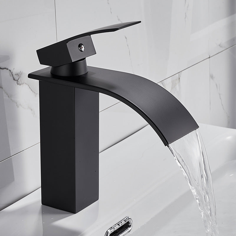 Waterfall Face Basin Faucet for Cold and Hot Water