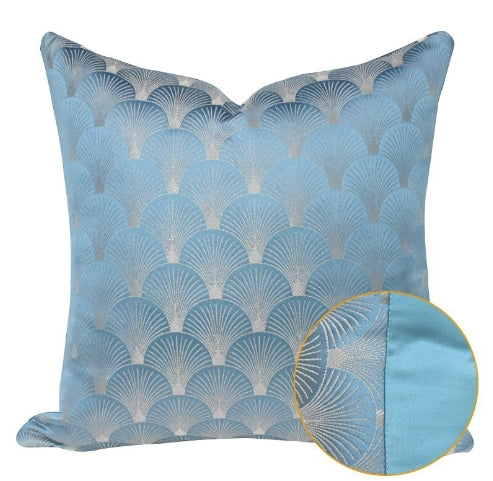 Blue and White Patchwork Cushions for Sofa Decor
