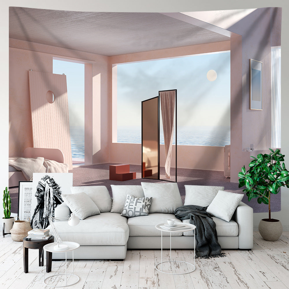 Fresh Scenic Printed Fabric for Room Makeover Background