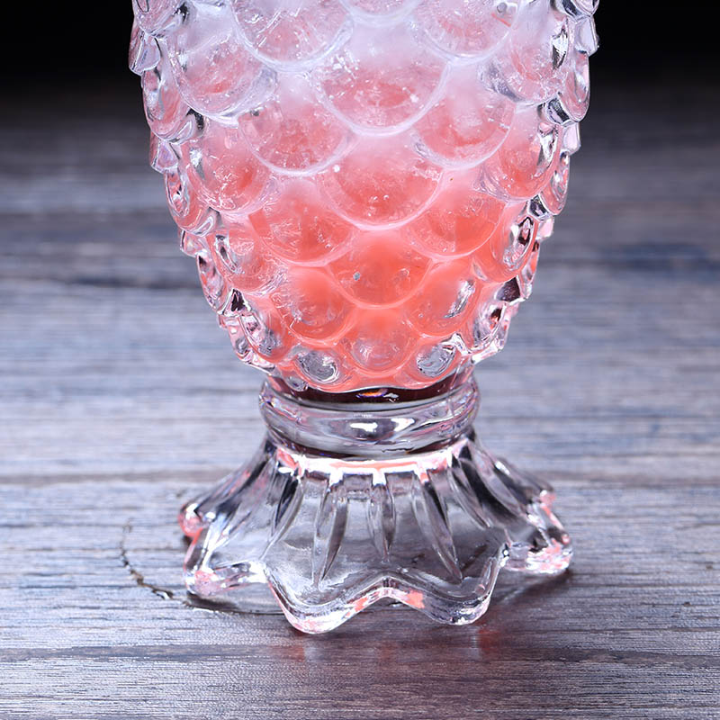 Mermaid Cup with Embossed Glass - Clear Juice Cup