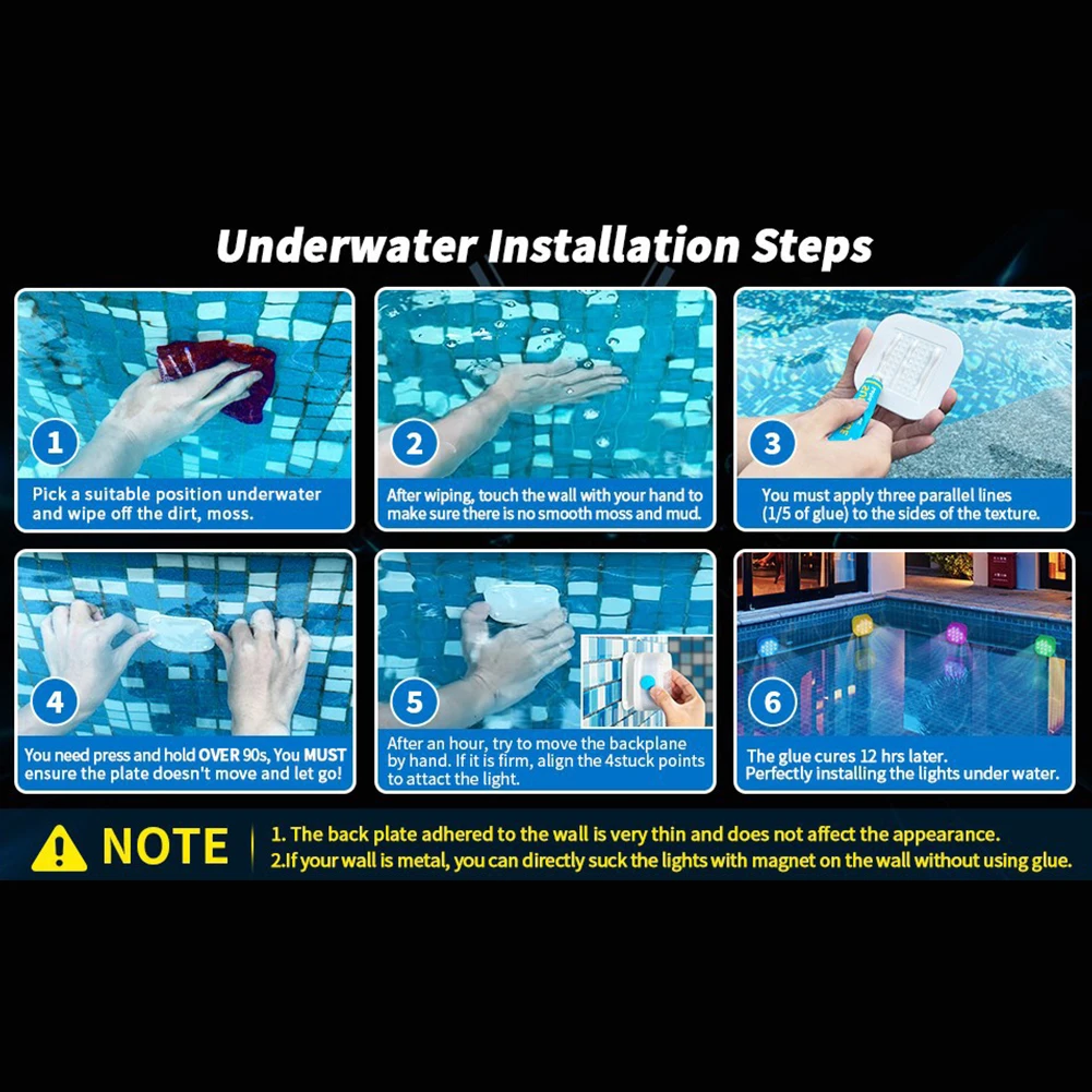 LED Remote Control Colorful Pool and Aquarium Lights