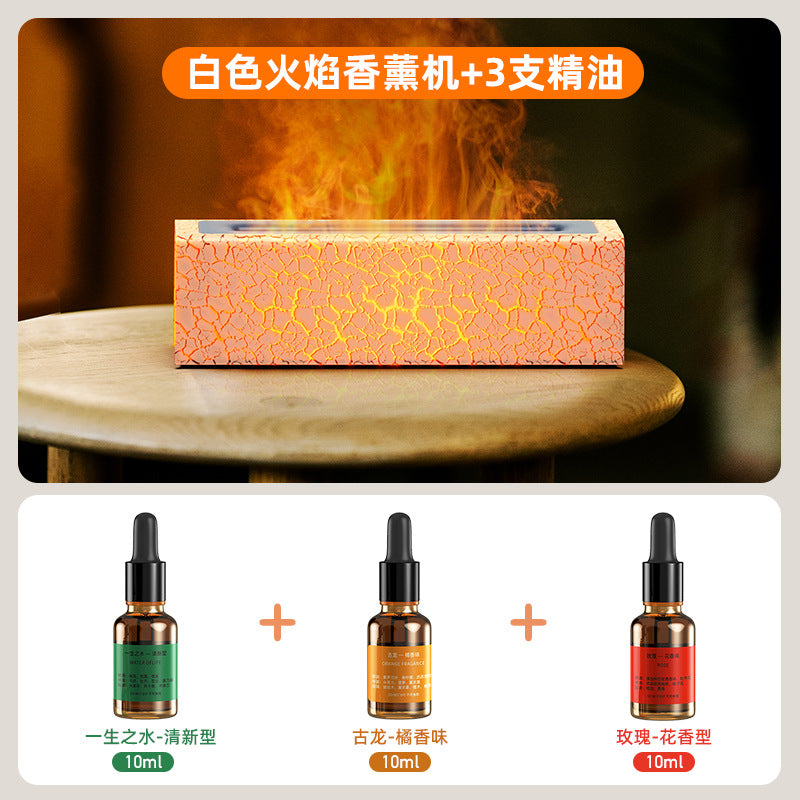 USB Aroma Diffuser with Colorful Flame Effect