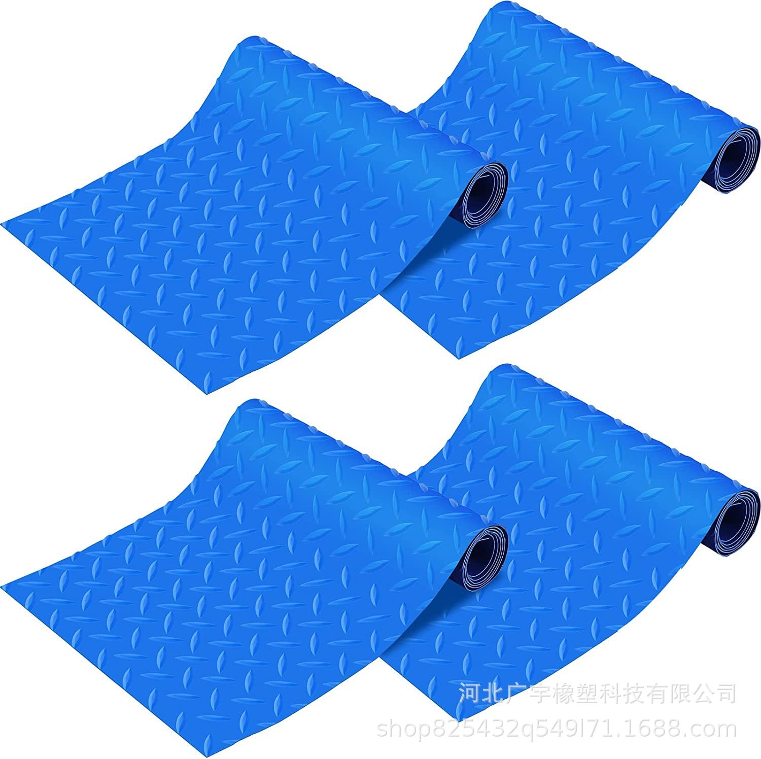 Wholesale Blue Pool Anti-Slip Mat with Caterpillar Design